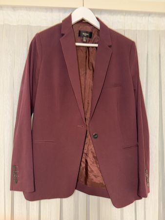 Blazer Mango Suit bordeaux Grösse 42 guter Zustand