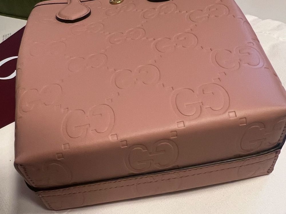 Gucci Borse da donna: Gucci Mini Tote Bag - Gilbert Calf GG / Rosa – Nuovo e nell'imballaggio originale da Oensingen venduto da TheBaggyClub 4