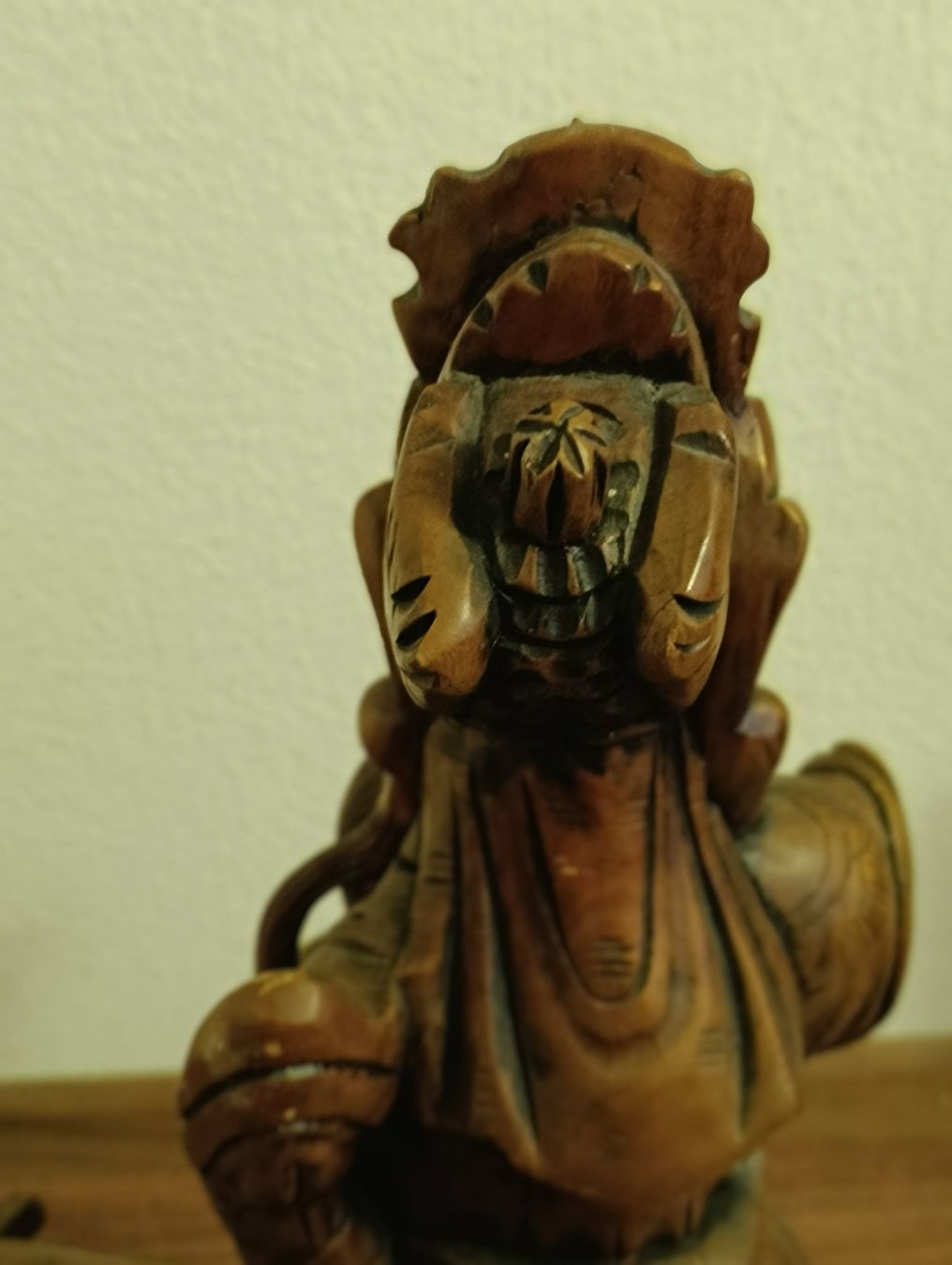 Statuette: Holz Statue, chinesischer Krieger, Antik-Top – Usato da Basel venduto da adler024 8