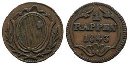 Schwyz  Rappen 1843  /2033/