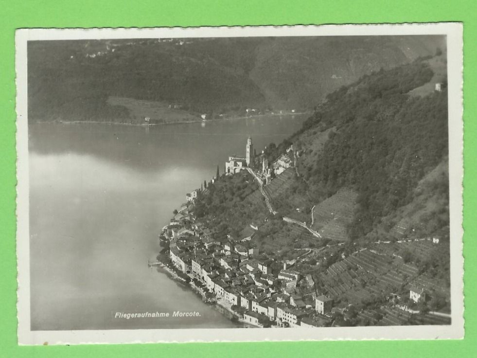 Cartoline postali: Fliegeraufnahme Morcote – Usato da Zürich venduto da t24_de