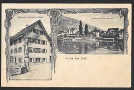 Arth Restaurant Drogerie Engel und Landung des Dampfbootes