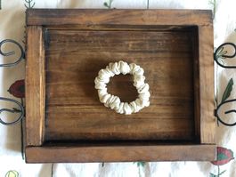 Chouchou en 100% soie crème Scrunchie