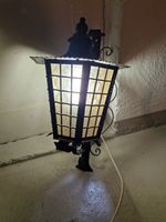 Rustikale Aussenlampe / Wandlampe aus Metall & Glas