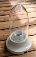 antike Stalllampe Deckenlampe mit Einschraubglas