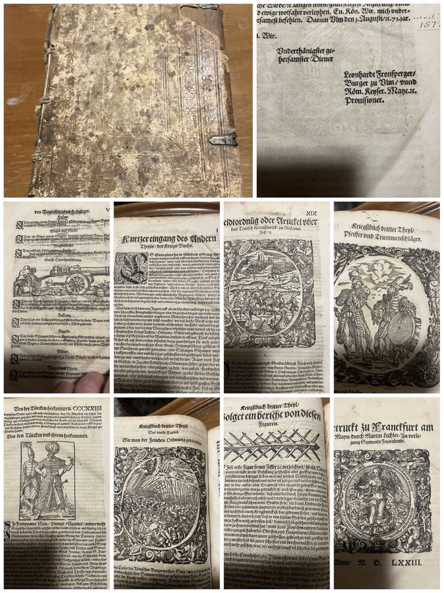 Libri: Kriegsbuch 2 3 Teil Fronsperger 1573 – Usato da Oftringen venduto da Ramsesundosiris