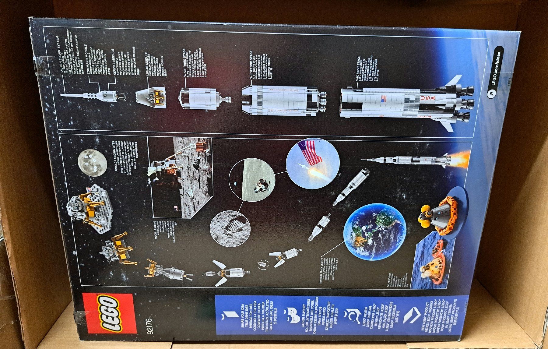 Lego Jeux de construction: LEGO 92176 NASA Apollo Saturn V – Neuf avec emballage d'origine à Igis par magneto_hg 1