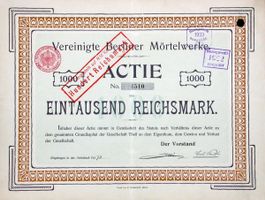 Vereinigte Berliner Mörtelwerke, Berlin - 1899