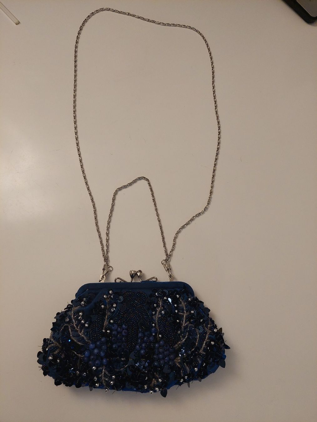 Borse da donna: blue sequin evening purse – Nuovo (secondo la descrizione) da Genève venduto da ado_x2xq 5