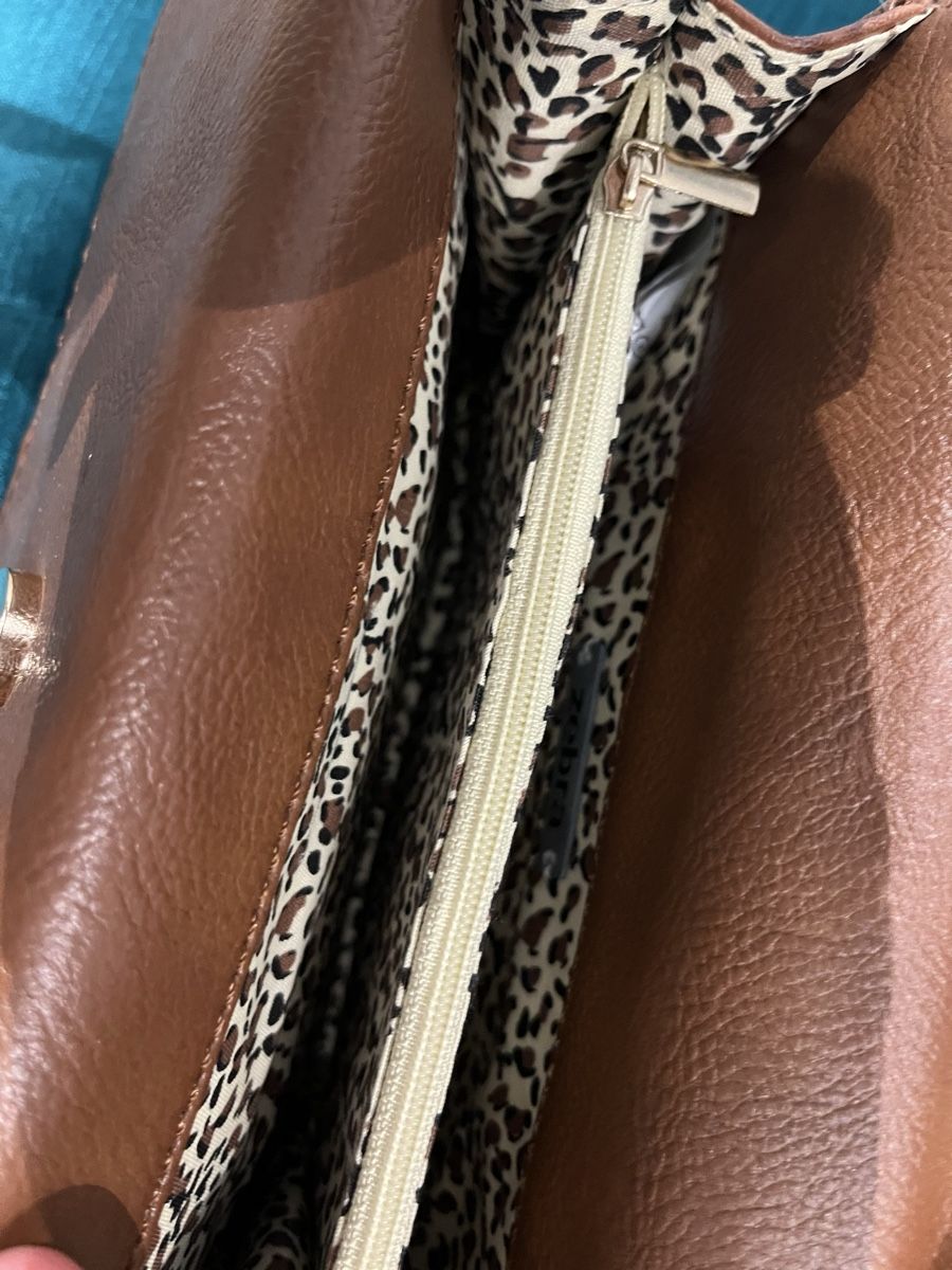 Zebra Borse da donna: Tasche Clutch braun / gold Zebra – Nuovo (secondo la descrizione) da Amlikon-Bissegg venduto da Rahelbr5 3