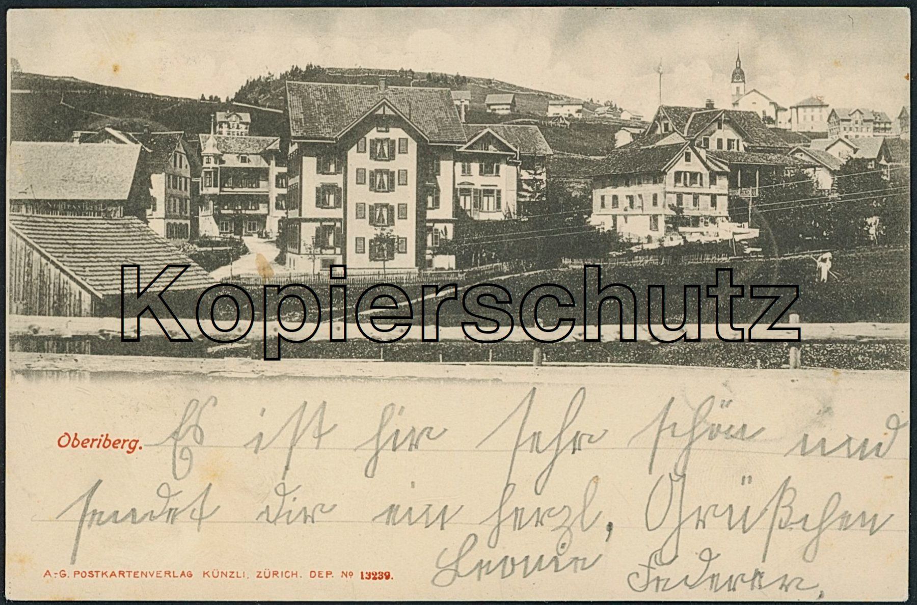 Ansichtskarten: SZ Oberiberg – Gebraucht aus Schindellegi von Jonathan77