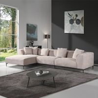21392 - Ecksofa TORINO Beige Links