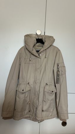 Damen Parka Beige Grösse S Bershka