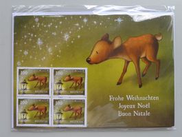 2013, Bambi Weihnachtskarte, "Orginal" verpackt **postfrisch