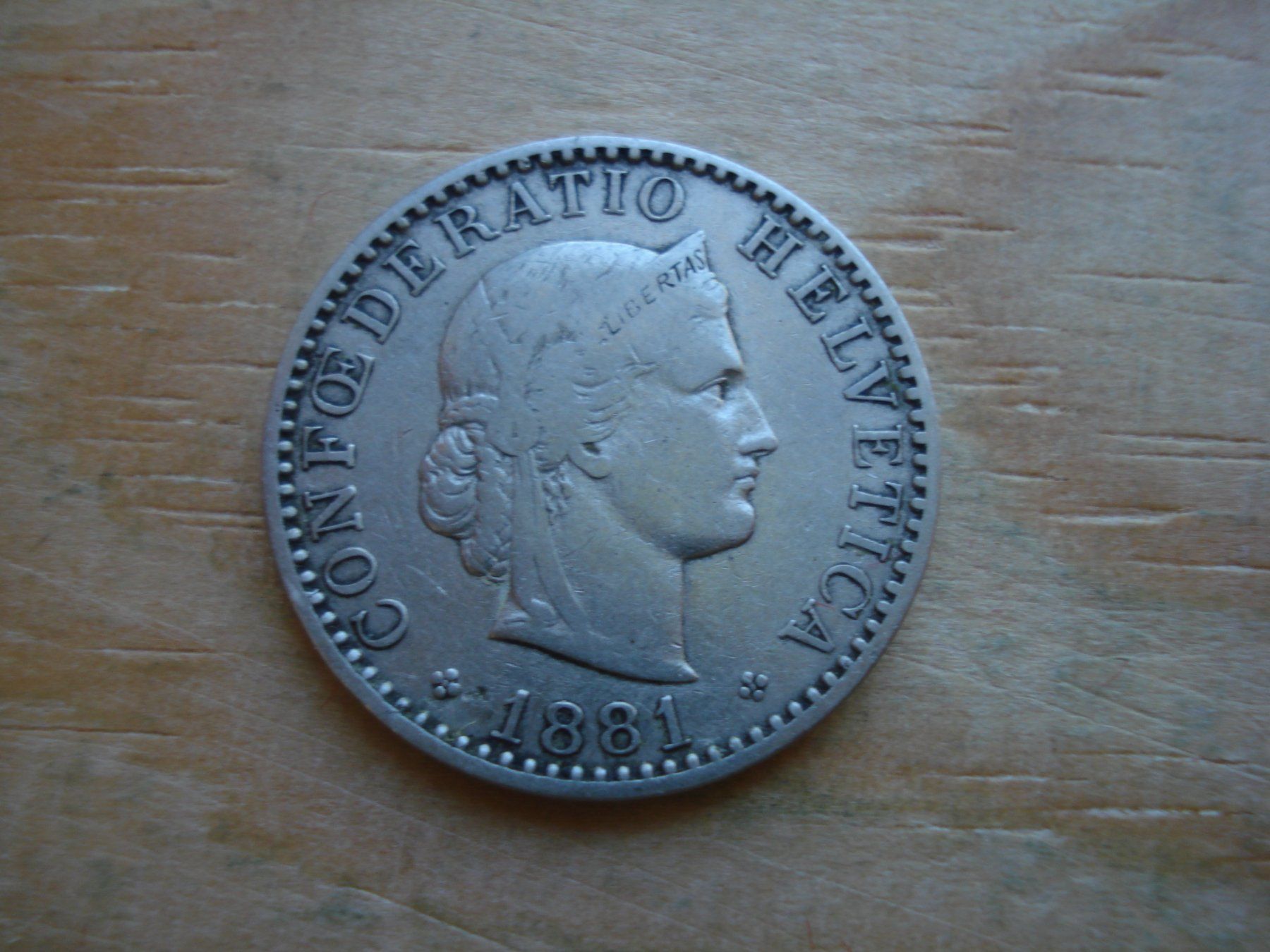 Tutti le monete: (S1) 20 Rappen 1881 – Usato da Erlach venduto da Net-Coins