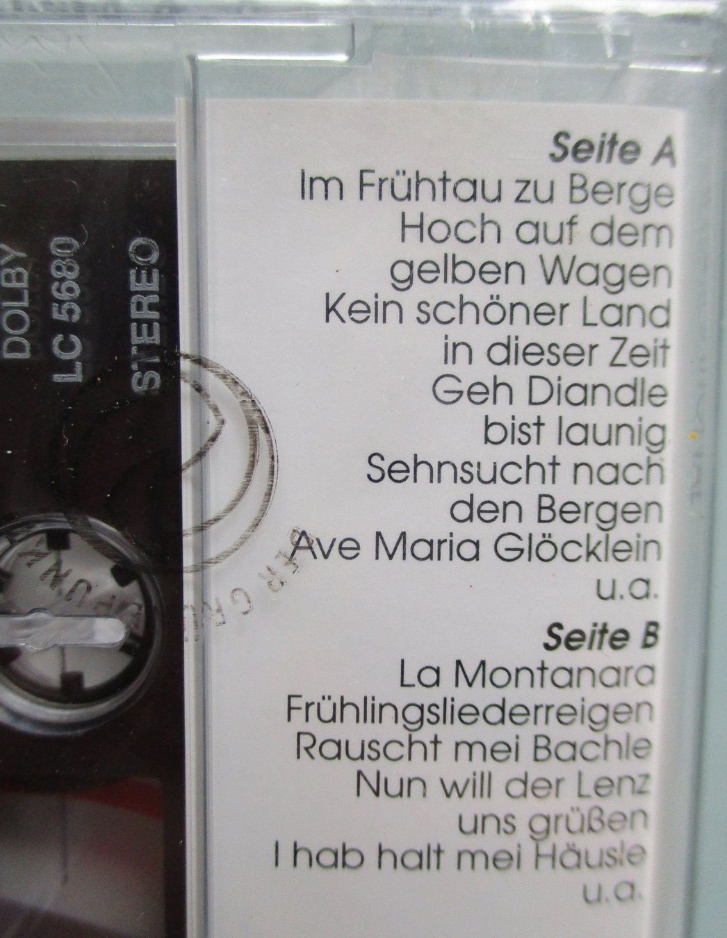 Musicassette: Die schönsten Chöre der Heimat / MC / Kassette – Nuovo e nell'imballaggio originale da Flumenthal venduto da novbra 1