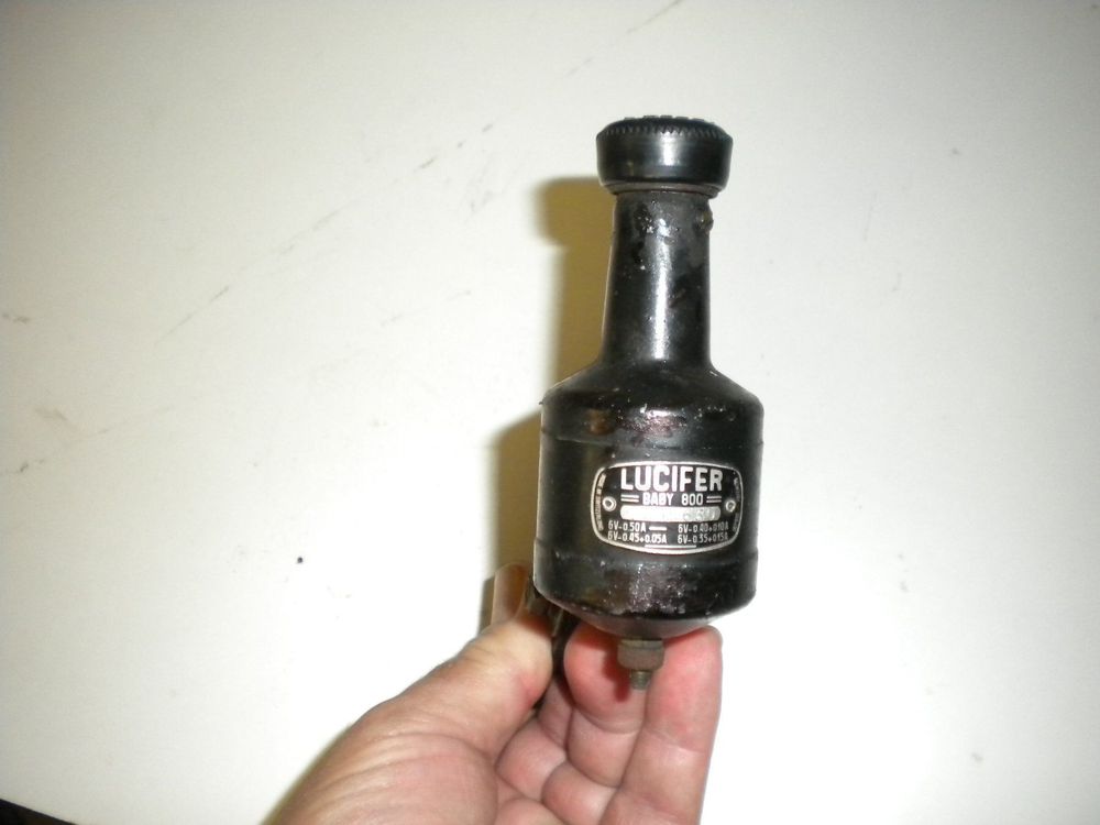 Ancien dynamo pour phare lampe vélo cycle Lucifer Made in