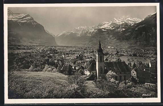 Cartoline postali: AK Altdorf, Ortspanorama – Usato da Berlin venduto da bartko-reher
