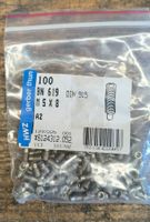 100Stk. M5 x 8mm Madenschrauben Rostfrei