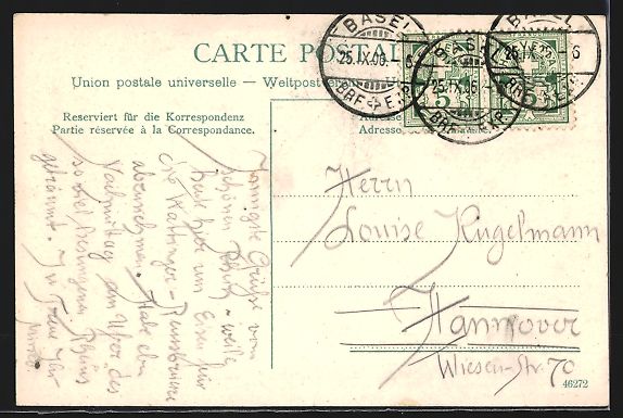 Cartoline postali: Basel, Strassenbahn auf der Viaduktstras – Usato da Berlin venduto da bartko-reher 1