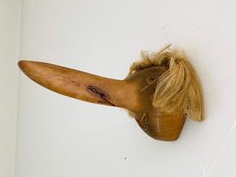 Holzmaske Langnase „Kleiderhaken“
