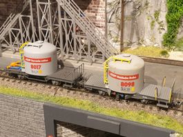 Bemo Zementwagen Uce 8098 und 8017
