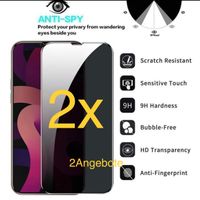 iPhone 13 Pro Max Anti Spy  Panzerglas / Tempered glass 2x