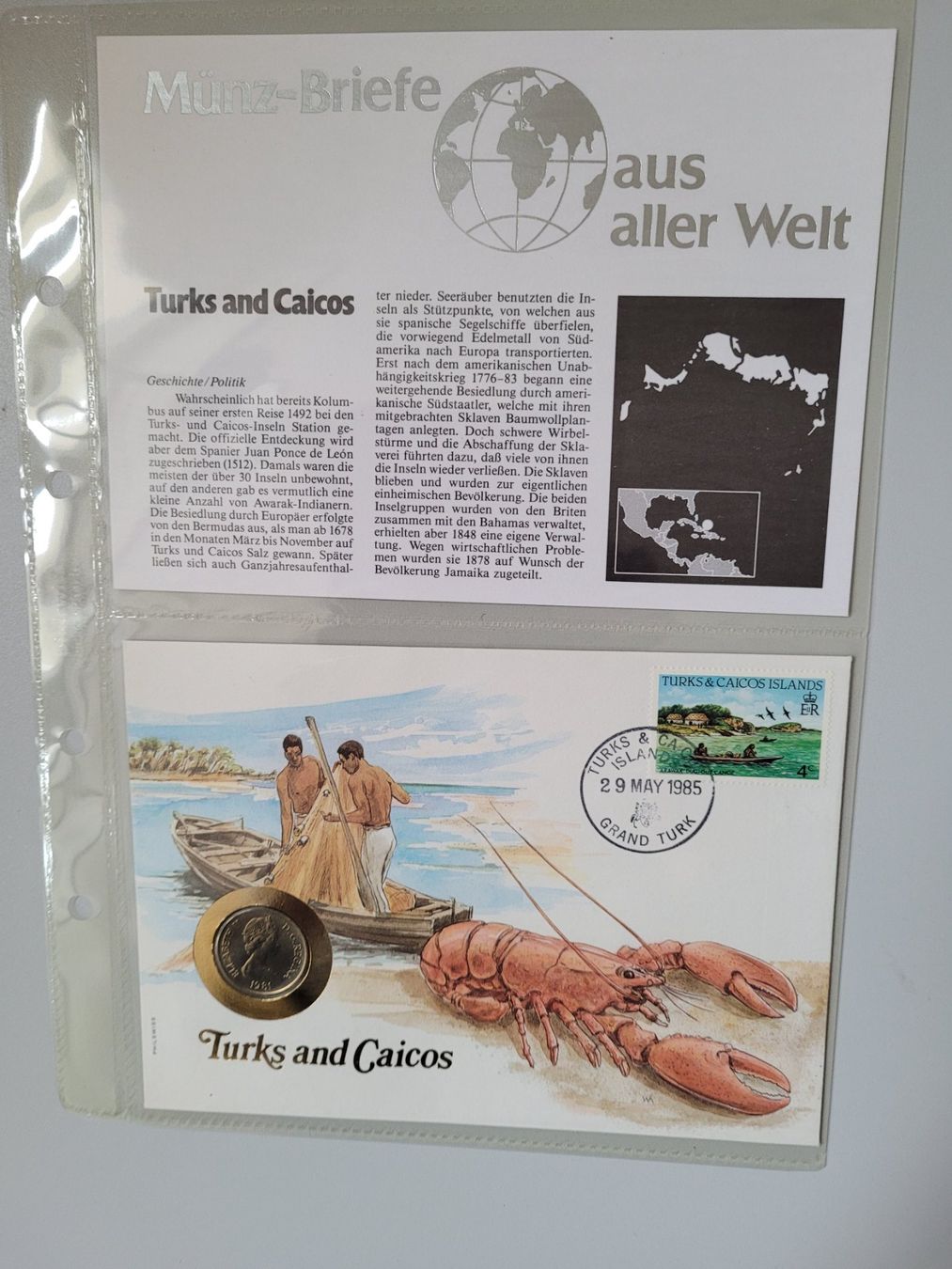Tutti le monete: Münzbrief Turks and Caicos – Nuovo e nell'imballaggio originale da Bertschikon Gossau venduto da KEO2