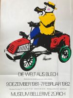 Plakat Museum Bellerive Die Welt aus Blech Original 1981
