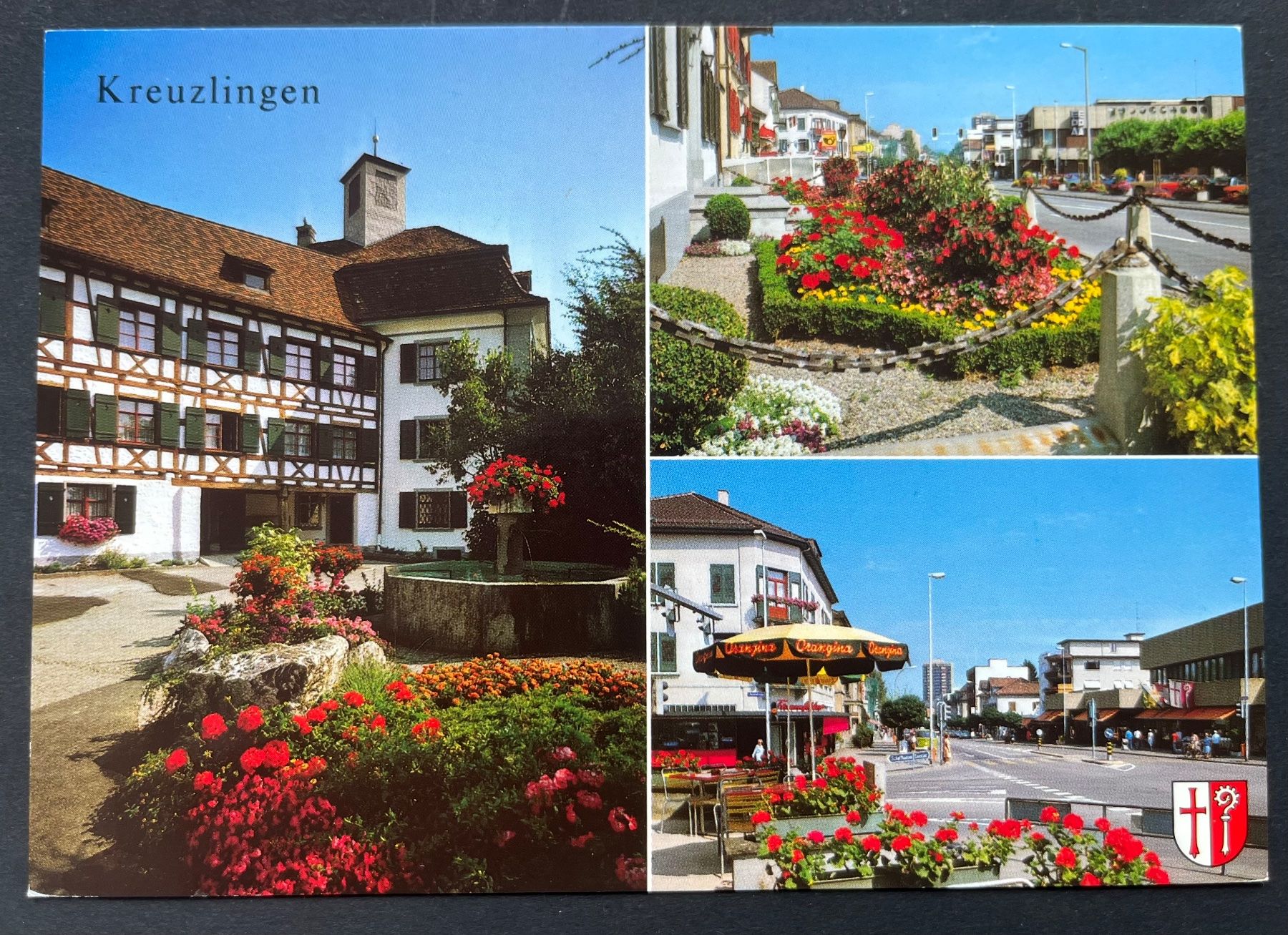 Cartoline postali: Kreuzlingen am Bodensee/ 3 Ansichten Ort – Usato da Ostermundigen venduto da DaxKarten-75