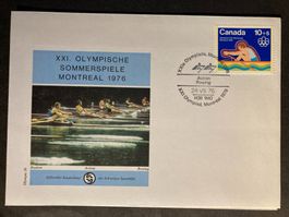 Kanada 1976 Olympiade Montreal Rudern Sporthilfe Sonderstemp