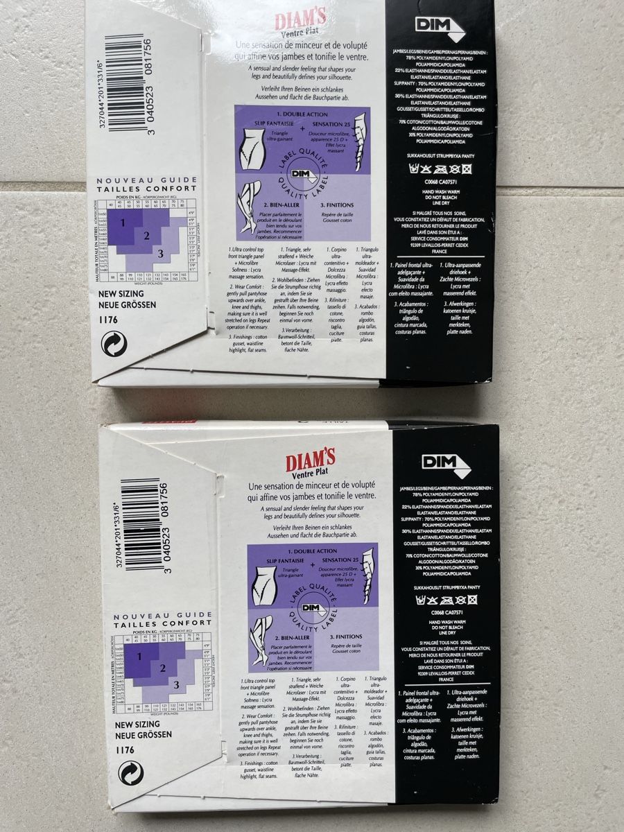 Dim Calze & Collant: 2x DIM Diam's Ventre Plat, Gr.s/m Originalverpackt – Nuovo e nell'imballaggio originale da Lindau venduto da Gybsi0 1