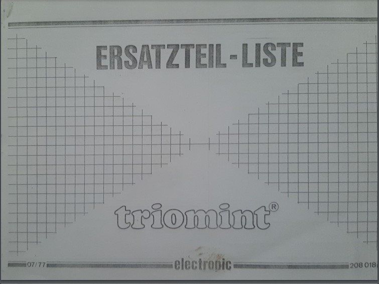 Slot Machine: TRIOMINT - technische Anleitung - Ersatzteil - Liste – Usato da Zürich venduto da Zurich 4
