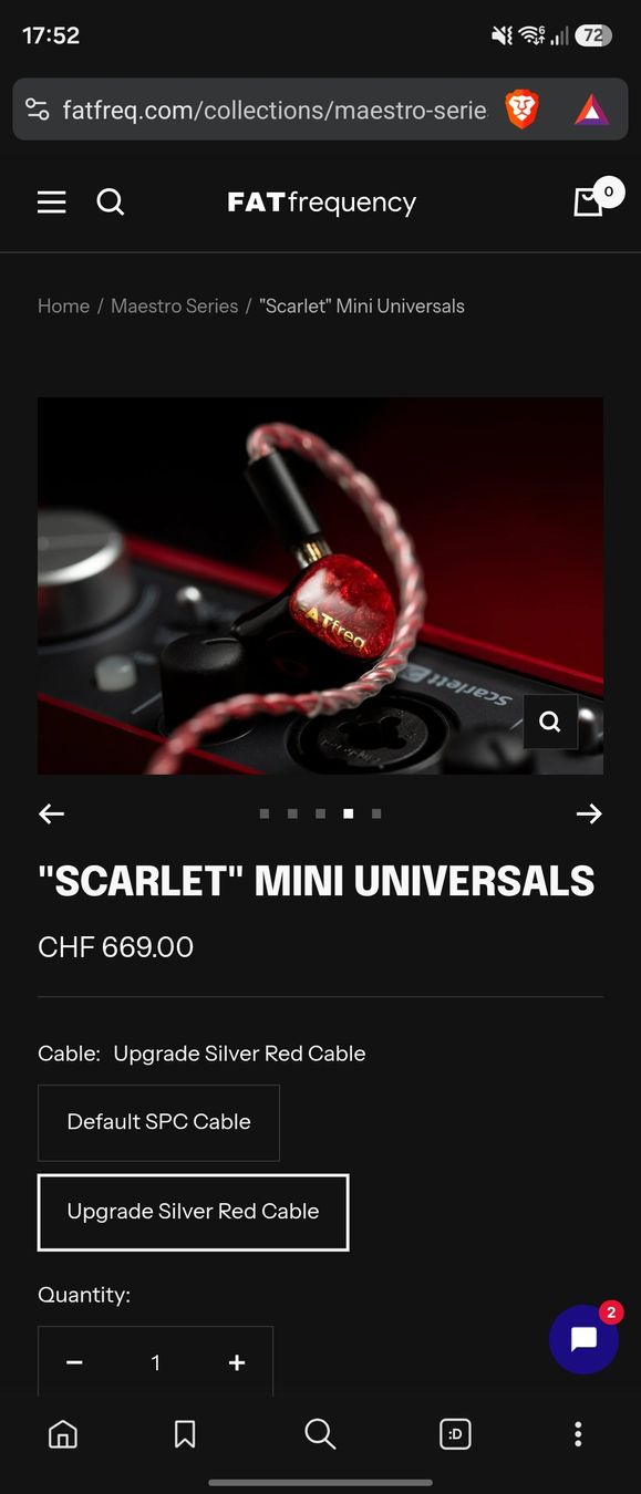 Casques audio: Fat freq maestro scarlet mini – Neuf (Voir description) à Ebikon par Ardian_Saliu 3