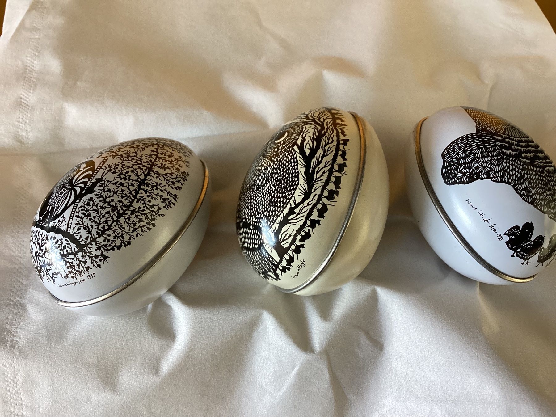 Tutte le decorazioni: 3 ältere Blech Ostereier / Ostern / Eier – Usato da Beinwil am See venduto da kae_gh7c 1