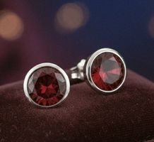 Silber 925 Ohrringe mit Zirkonia, prachtvoll & edel - Neu