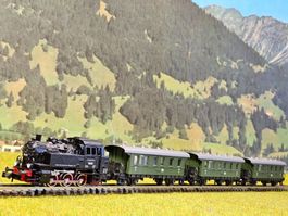 Roco 21017 __  Dampflok Personenzug _ Starterpackung OPV _ N