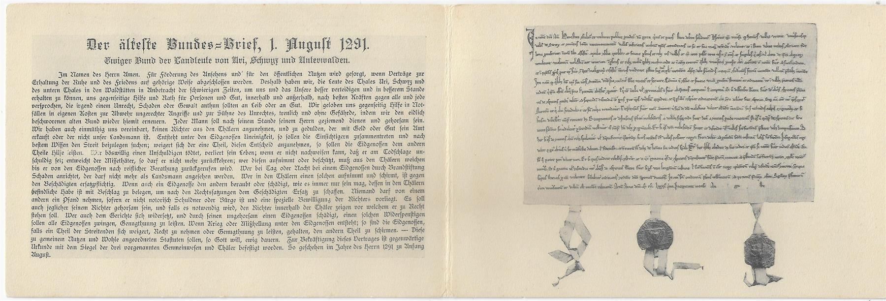 Cartoline postali: Rütli - Doppelkarte – Usato da Ettingen venduto da Kartenplanet 1