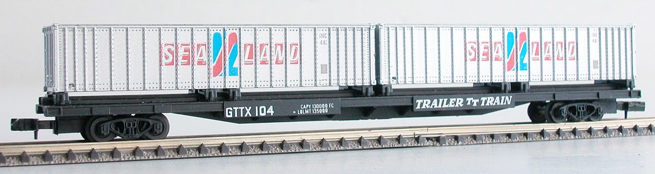Arnold Modellini di ferrovie: Arnold Rapido US Containerwagen GTTX Spur N – Usato da Oberwil BL venduto da Klang