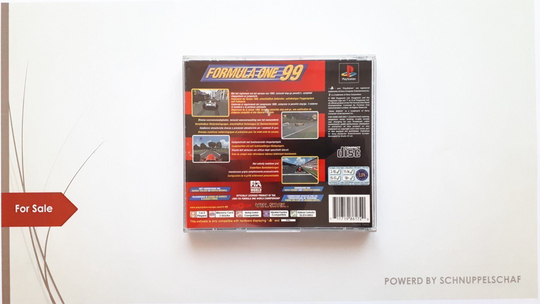 Sony Giochi: Formel 1 99 PS1 – Usato da Klingnau venduto da Schnuppelschaf 1