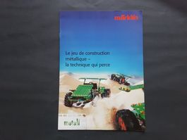 Catalogue Märklin Metall, jeu de construction, 16 pages