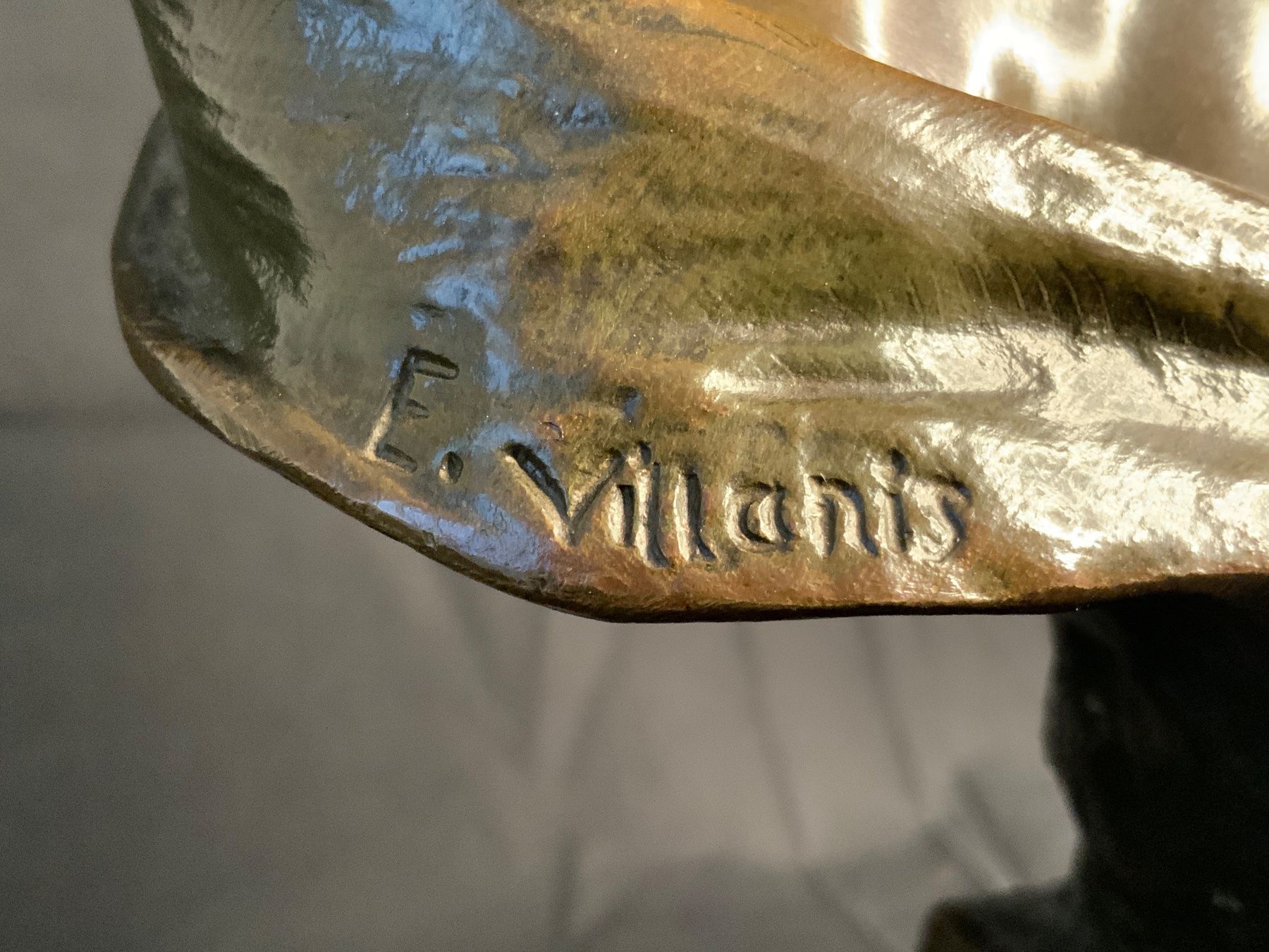 Sculture & Statue: Büste Bronze Villanis / Bronze buste 42cm 7kg – Usato da La Heutte venduto da Mikeller74 3