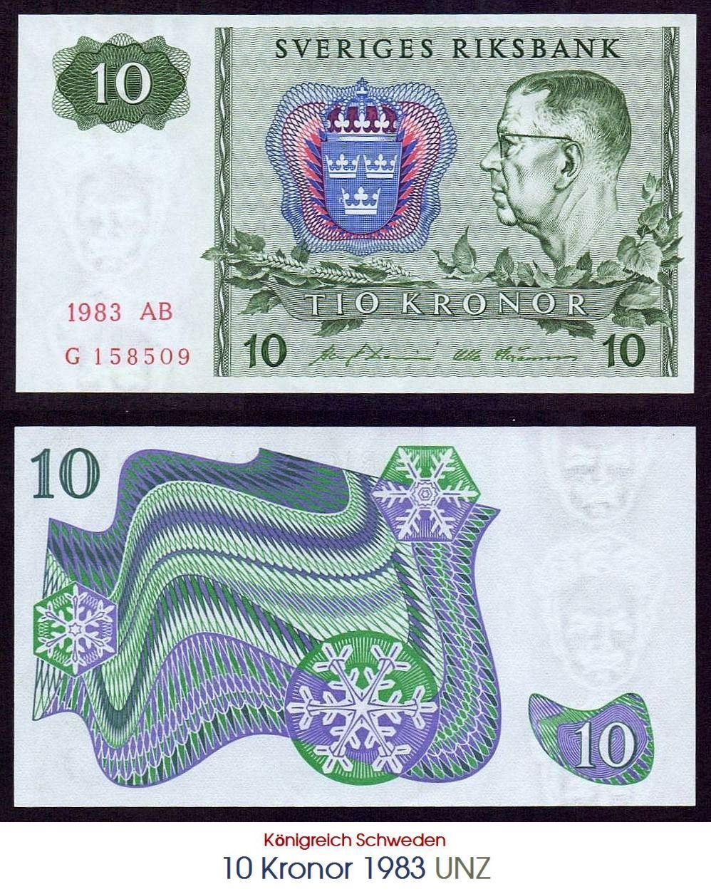 Banconote: Schweden 10 Krinen 1983 UNZ – Nuovo (secondo la descrizione) da Flamatt venduto da samowarow