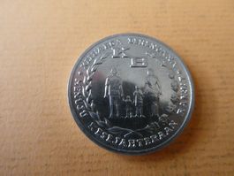 Indonesien 1974, 5 Rupiah Sondermünze unzirk