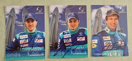 3 Autogrammkarten Sauber Petronas Fahrer signiert