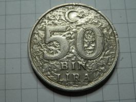 Türkei 50.000 Lira, 1999