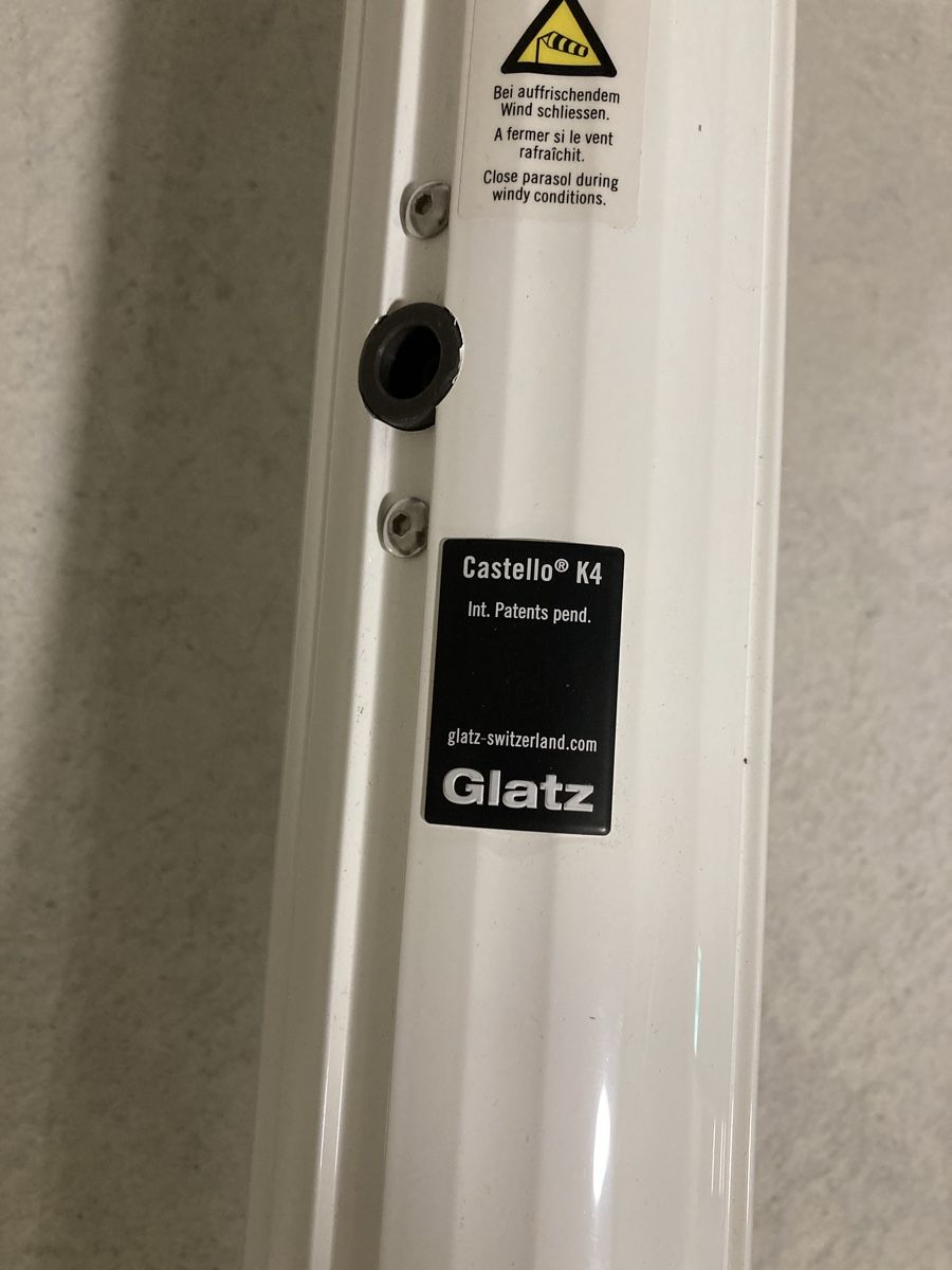 Glatz Ombrelloni: Neue Glatz Castello K4 400x400cm – Nuovo e nell'imballaggio originale da Eschlikon TG venduto da nld 4