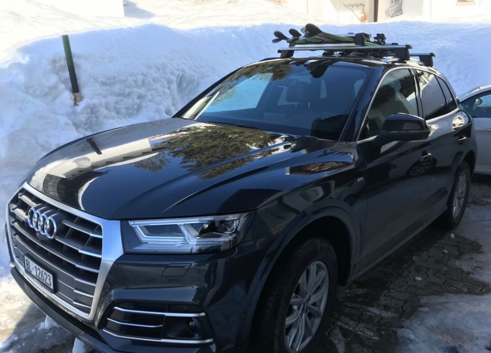 Barres De Toit Porte-skis/snowboard Pour Audi Q5 (2009-2024) - Aluminium Argenté - Neuf