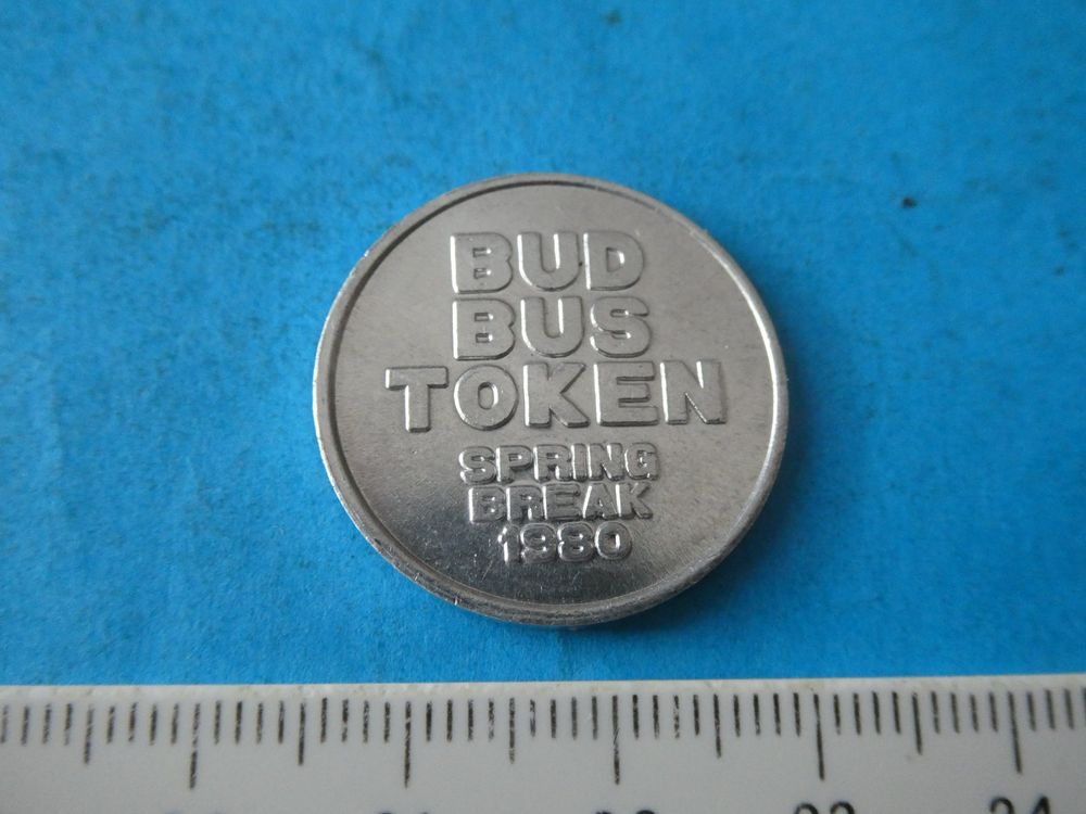 USA 1980, St. Louis Bud-Bus-Token Spring Break (Neu (gemäss ...