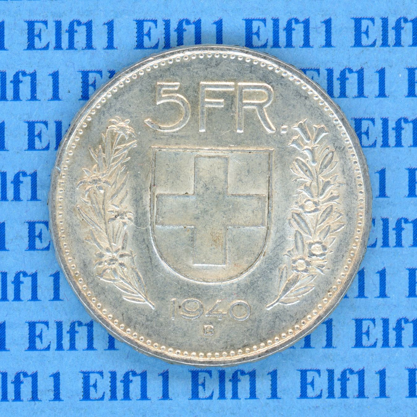 Tutti le monete: CHF___5.00 1940 -unz 5 Franken – Usato da Widnau venduto da Elf11